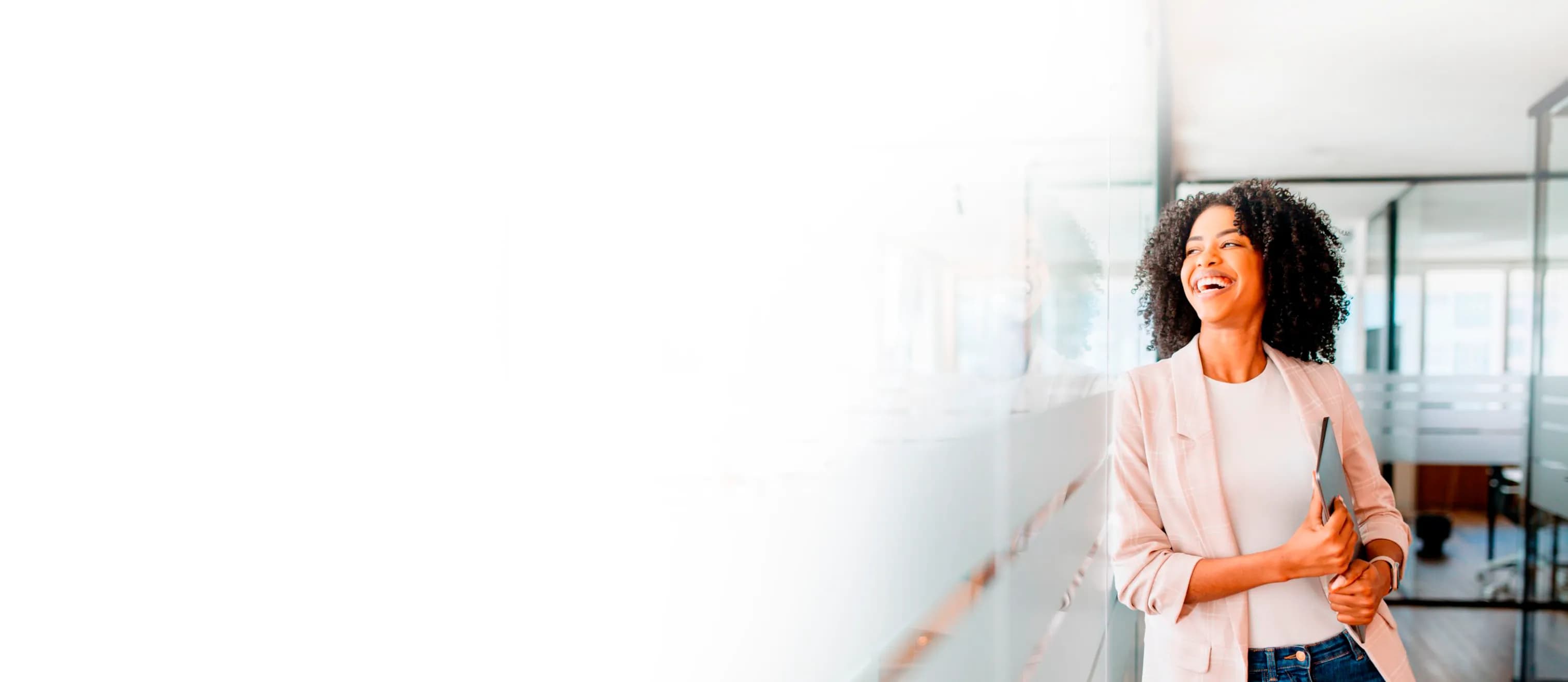 Profissional de saúde sorrindo